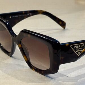 Prada Women's Black and Tortoise Sunglasses